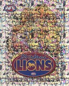 2001 Select AFL Stickers #31 Brisbane Lions Front